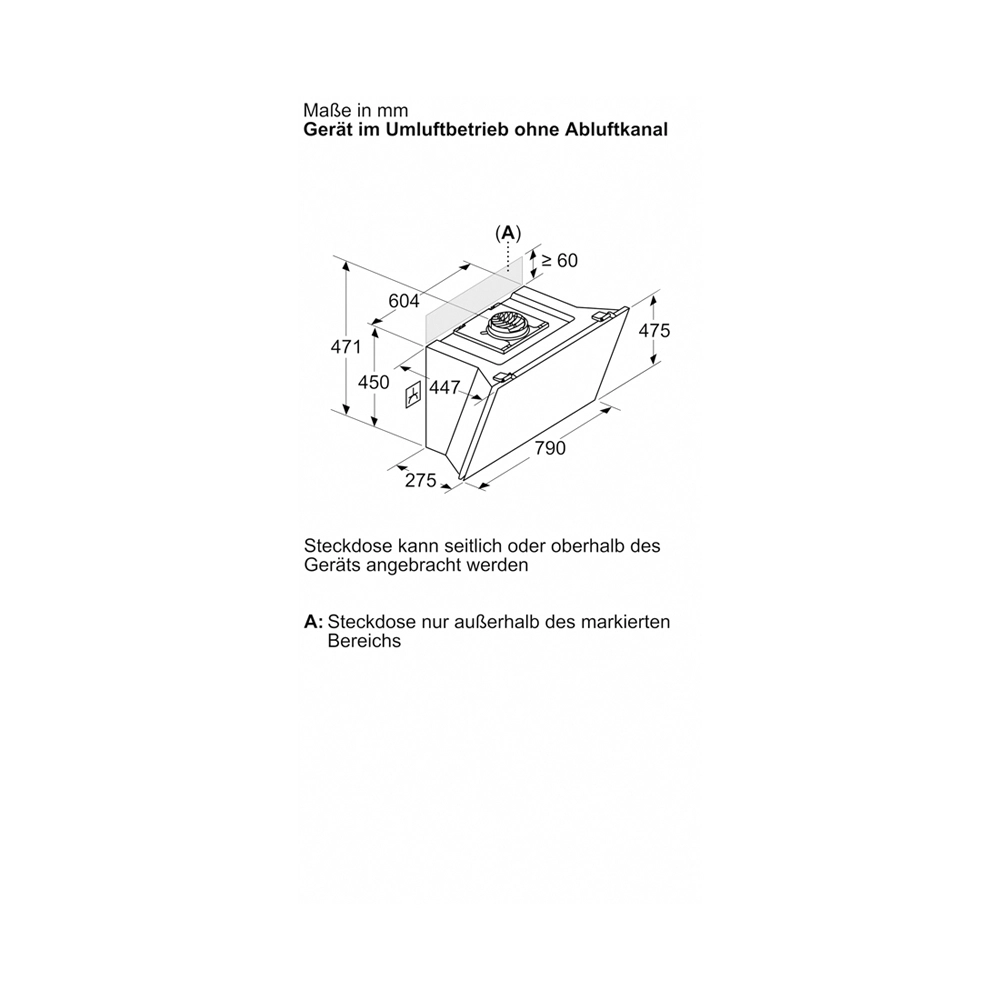 Siemens LC81KAN20 Wandhaube