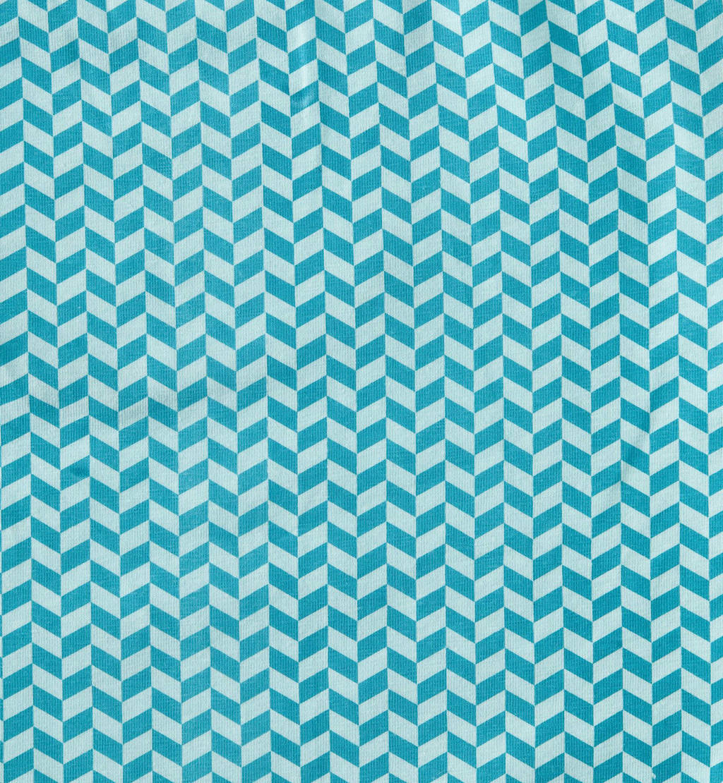 Little Label shortama met all over print van katoen blauw