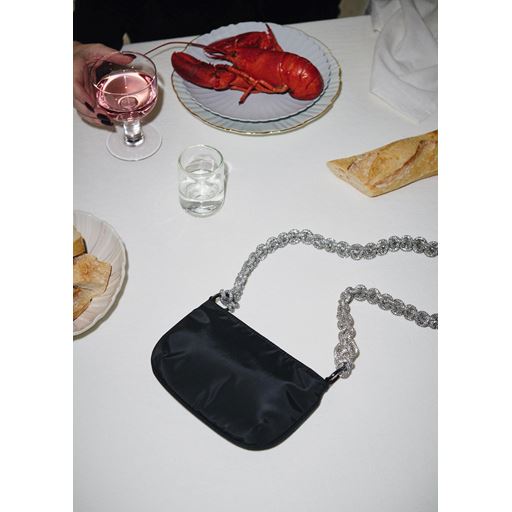 DAY ET Shimmer Chain Crossbody, Black