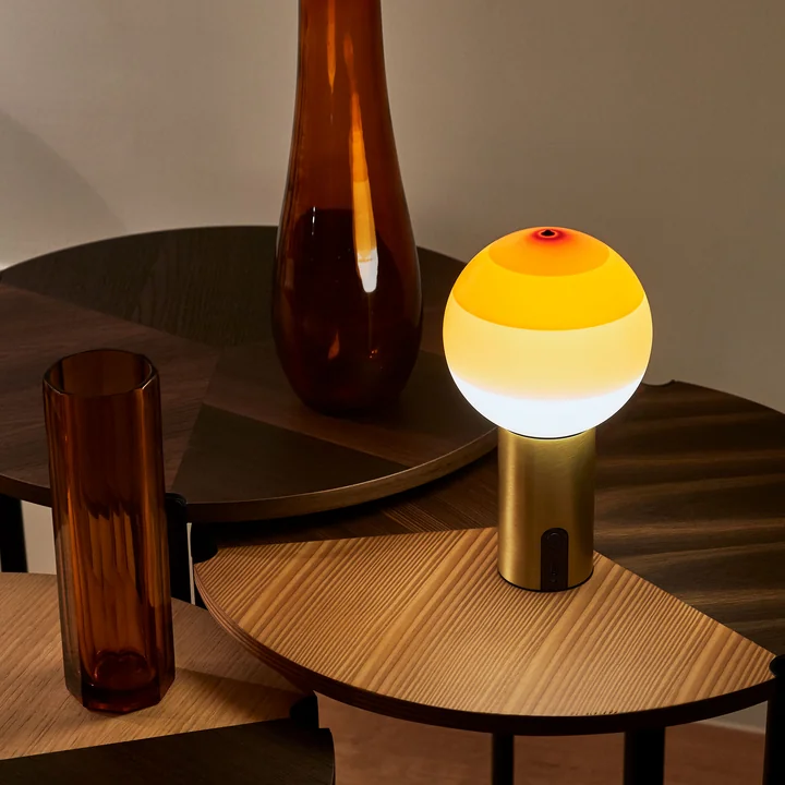 marset - Dipping Light LED Akkuleuchte, bernstein