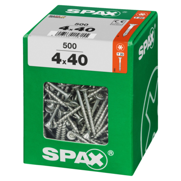 Spax schroef T-Star Plus geel 4x40 mm 500 stuks