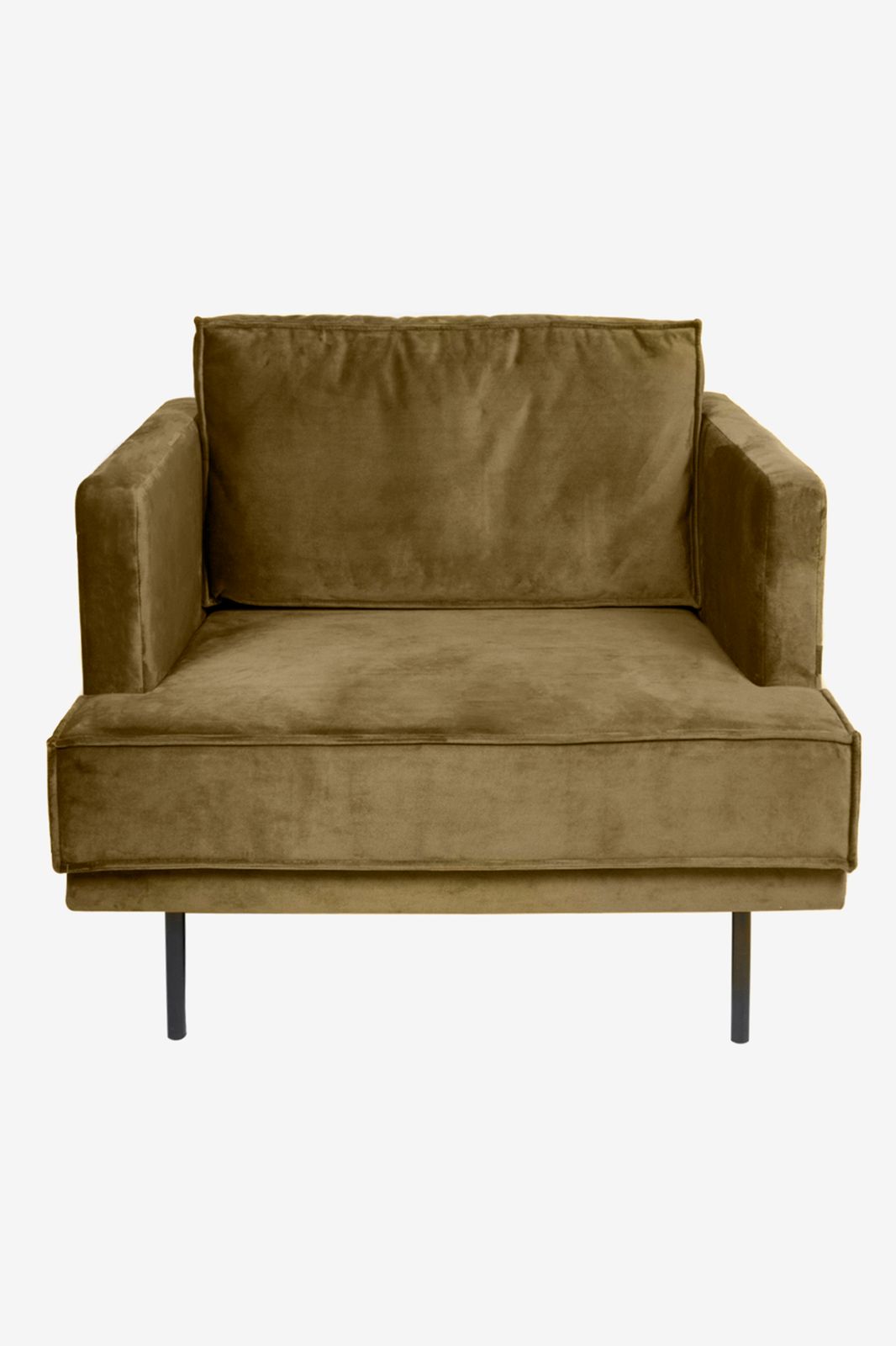 The Duchess velvet loveseat brons