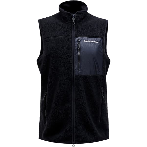 Veste polaire PEAK PERFORMANCE M PILE VEST BLACK