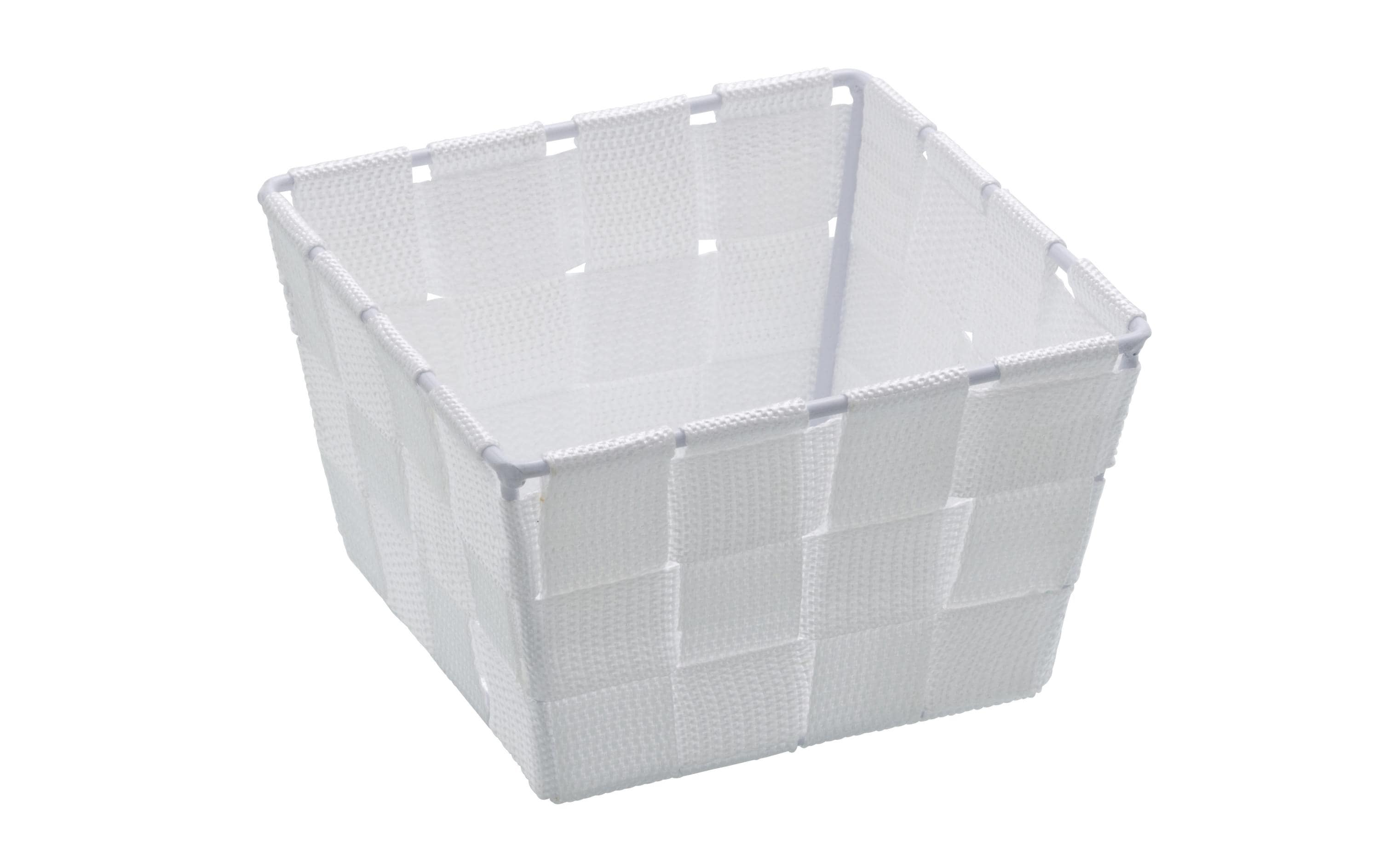 Aufbewahrungskorb Adria Mini Square 14 x 14 x 9 cm, WeissMini Aufbewahrung