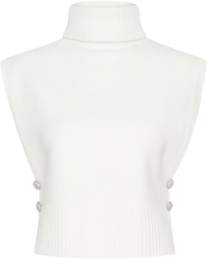 Cream CRGinger Knit Slipover Snow white