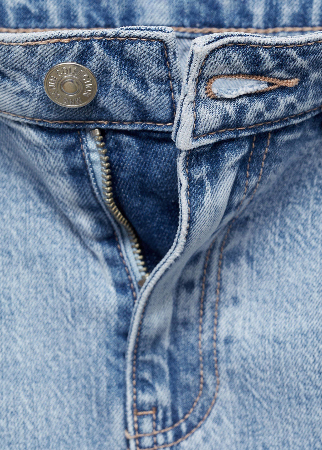 MANGO TEEN spijkerrok medium blue denim