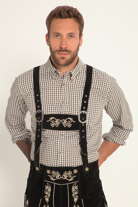 Karohemd, Trachten, Langarm, Buttondown-Kragen, Modern Fit, bis 8 XL