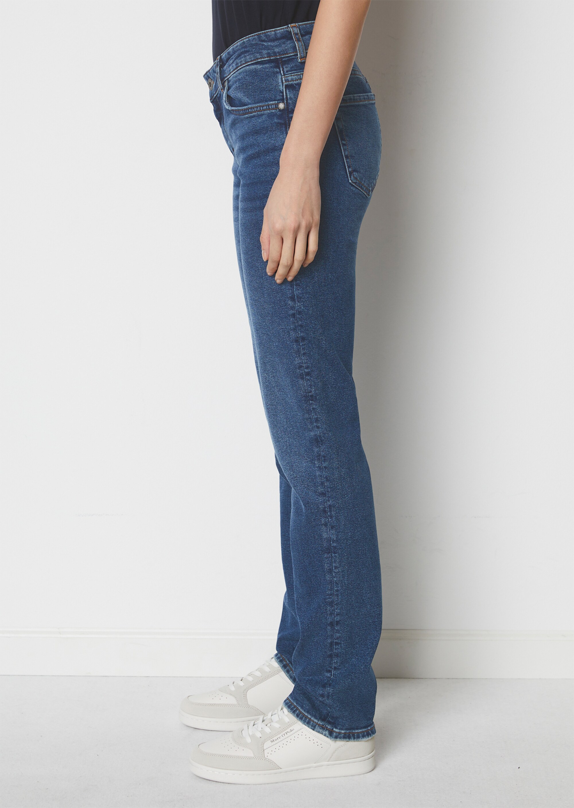 Jeans Modell ALBI straight aus Bio-Baumwolle-Mix