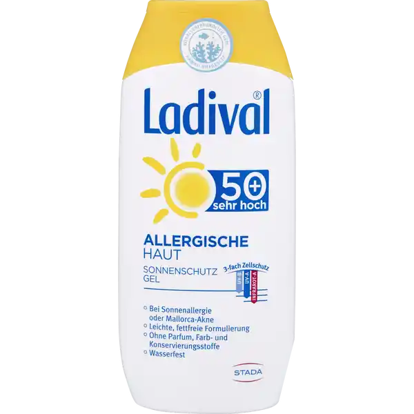 Allergische Haut Sonnenschutz Gel 50+ sehr hoch