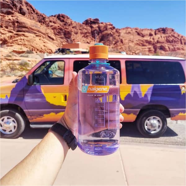 Gourde NALGENE 16OZ NARROW MOUTH AMETHYST SUSTAIN