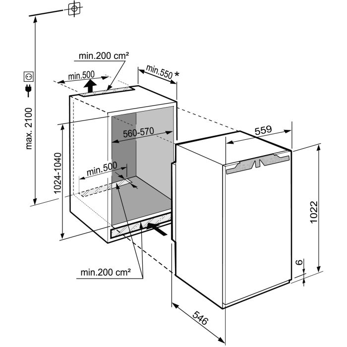 Liebherr Einbau-Kühlschrank IRBd 4050-20 Prime BioFresh