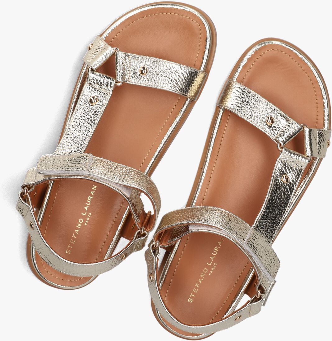 gouden stefano lauran platte sandalen 89863 1660
