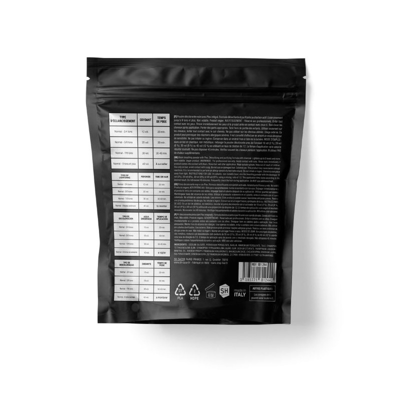 Poudre décolorante noire 9 + decoplin Formul Pro 500G