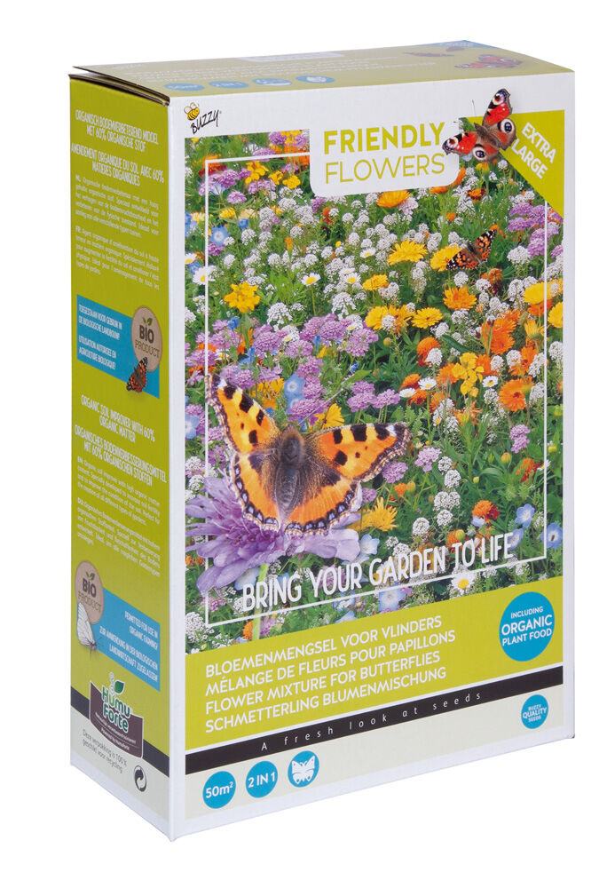 Buzzy Bloemmengsel vlinders 50m2 - Bloemzaden