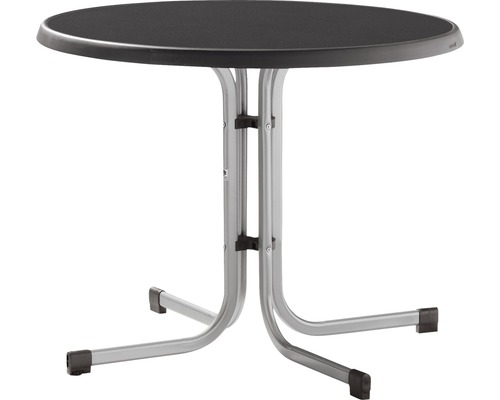 Sieger Mecalit tuintafel Ø 86 H 72 cm leisteengrafiet