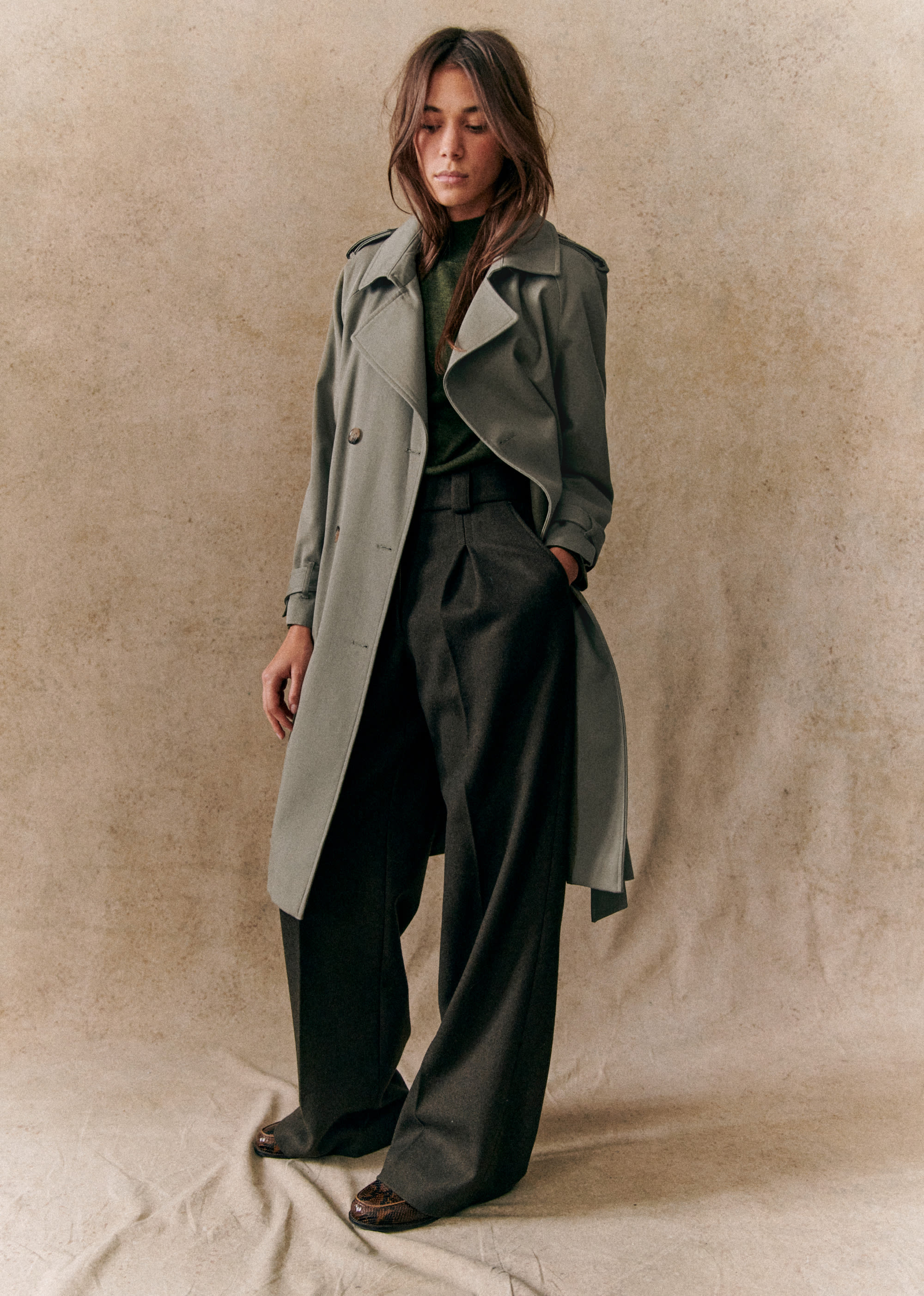 Trench Scott - Kaki - E-SHOP/VESTES 5905728