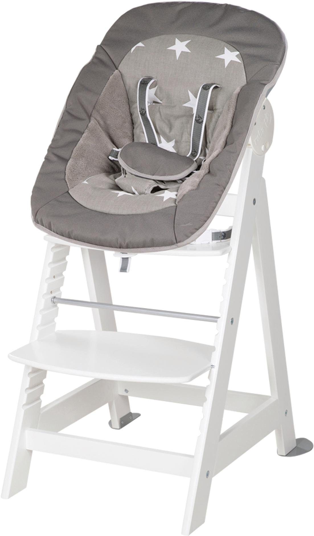 roba® Hochstuhl »2-in-1 Set Born Up, Little Stars« () mit Neugeborenen-Aufsatz