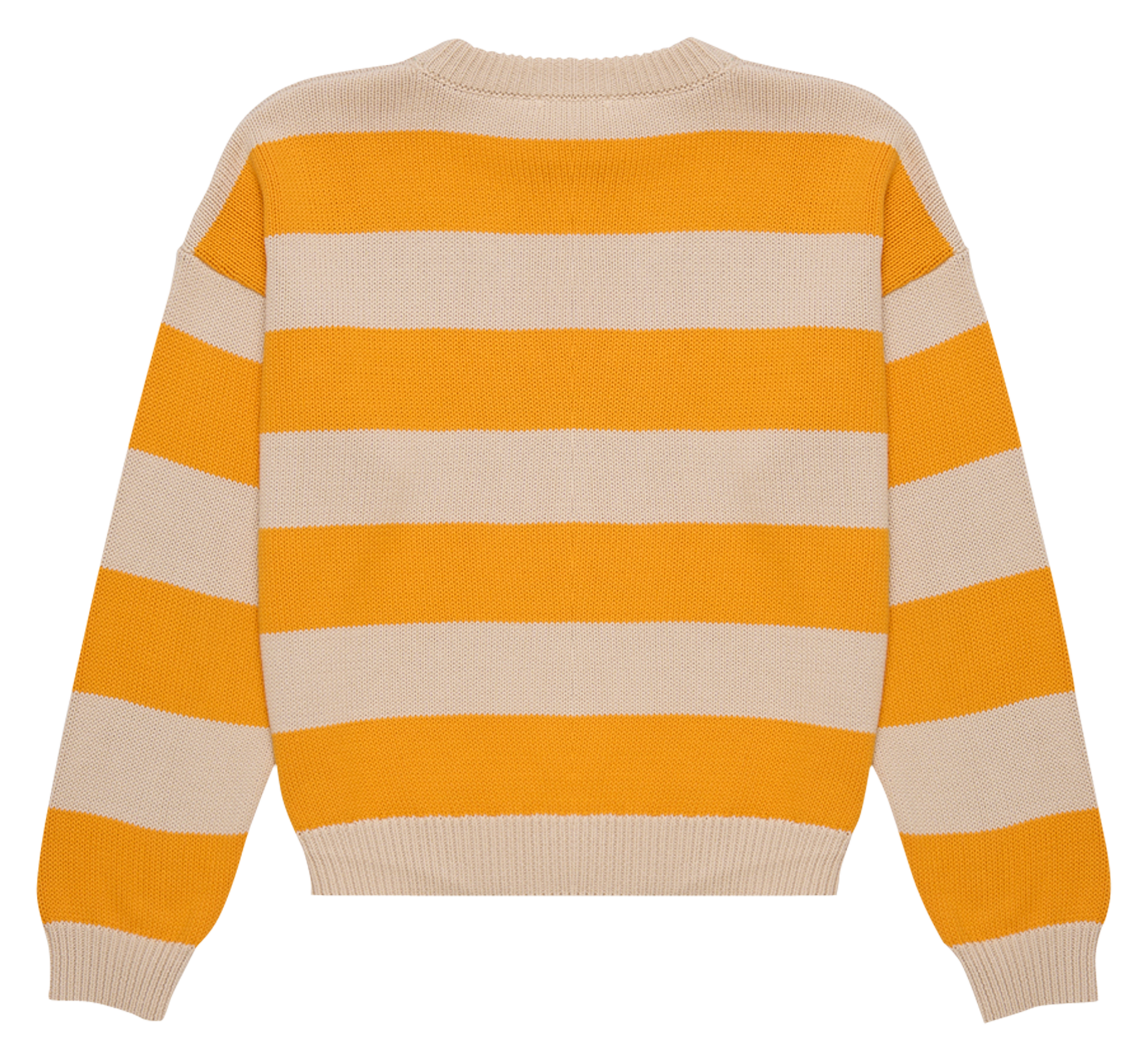 EMANUELLE - Pull col rond rayé en coton bio | Multicolore