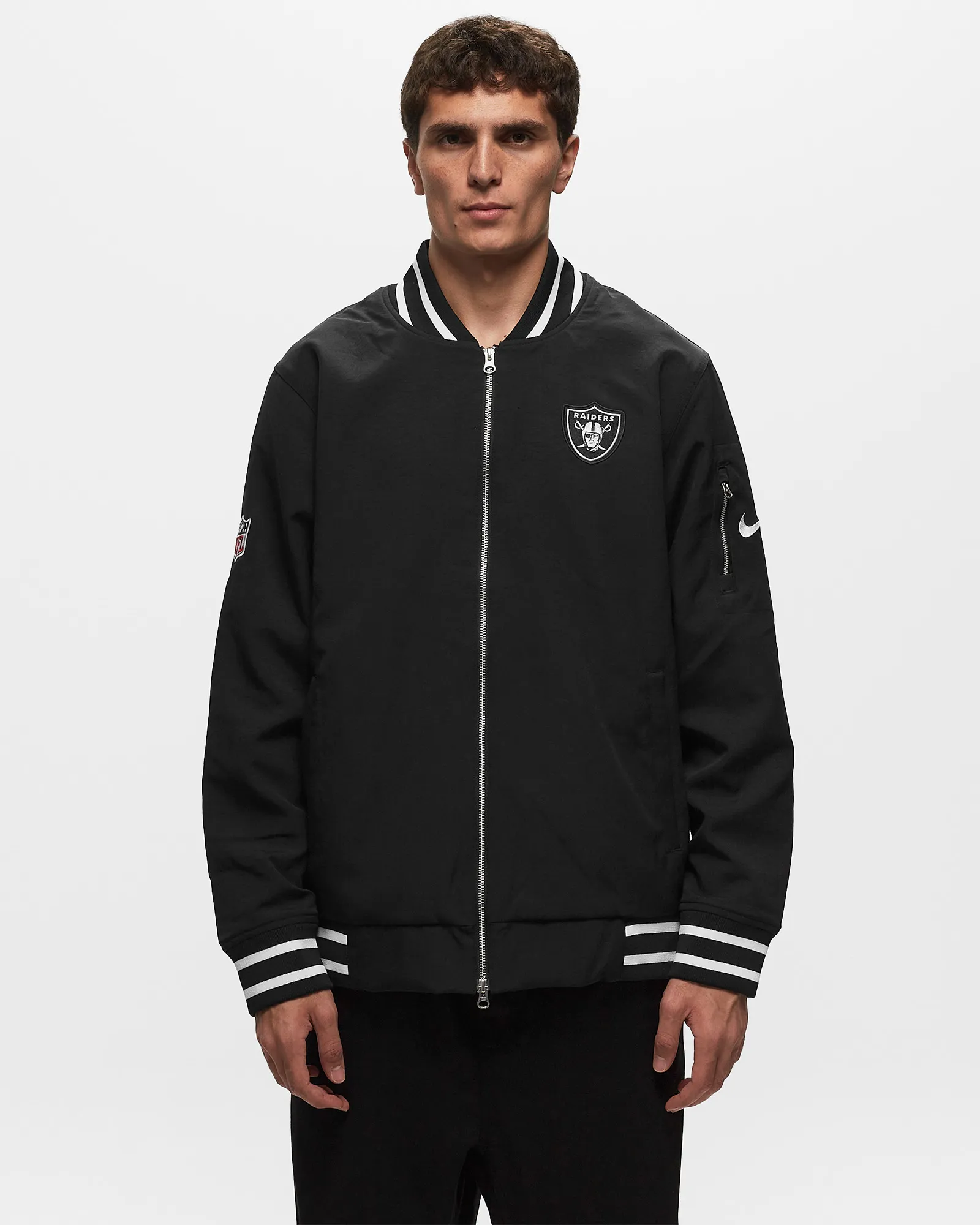 Nike NFL Las Vegas Raiders Nike Coach Bomber Jacket