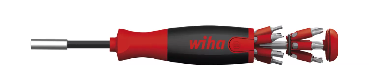 Wiha 3803-02-021 Magazijnbithouder LiftUp 25 met 12 SL/PH/PZ/Torx bits - 25 mm