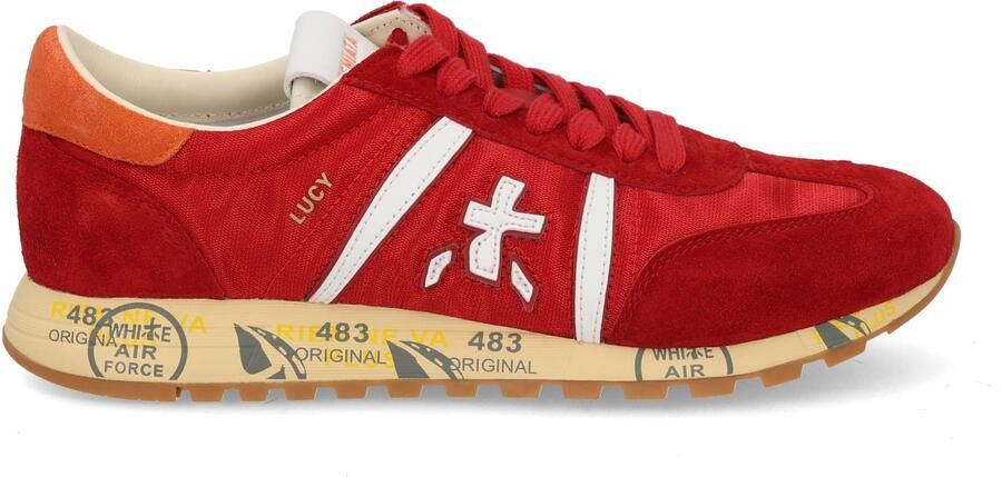 Premiata Lucyd Sneakers Textiel Dames Rood