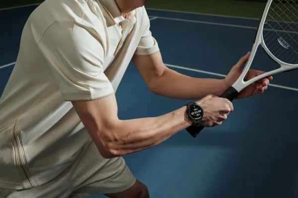 [OUTLET] - Xiaomi Watch 2 Pro - 46 mm - sølv rustfrit stål - smart ur med rem - læder - brun - håndledsstørrelse: 135-205 mm - display 1.43