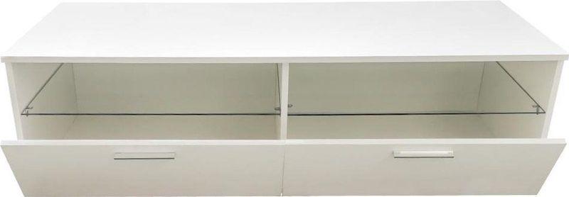 TV kast dressoir Sieno - media meubel game set up - LED verlichting - wit