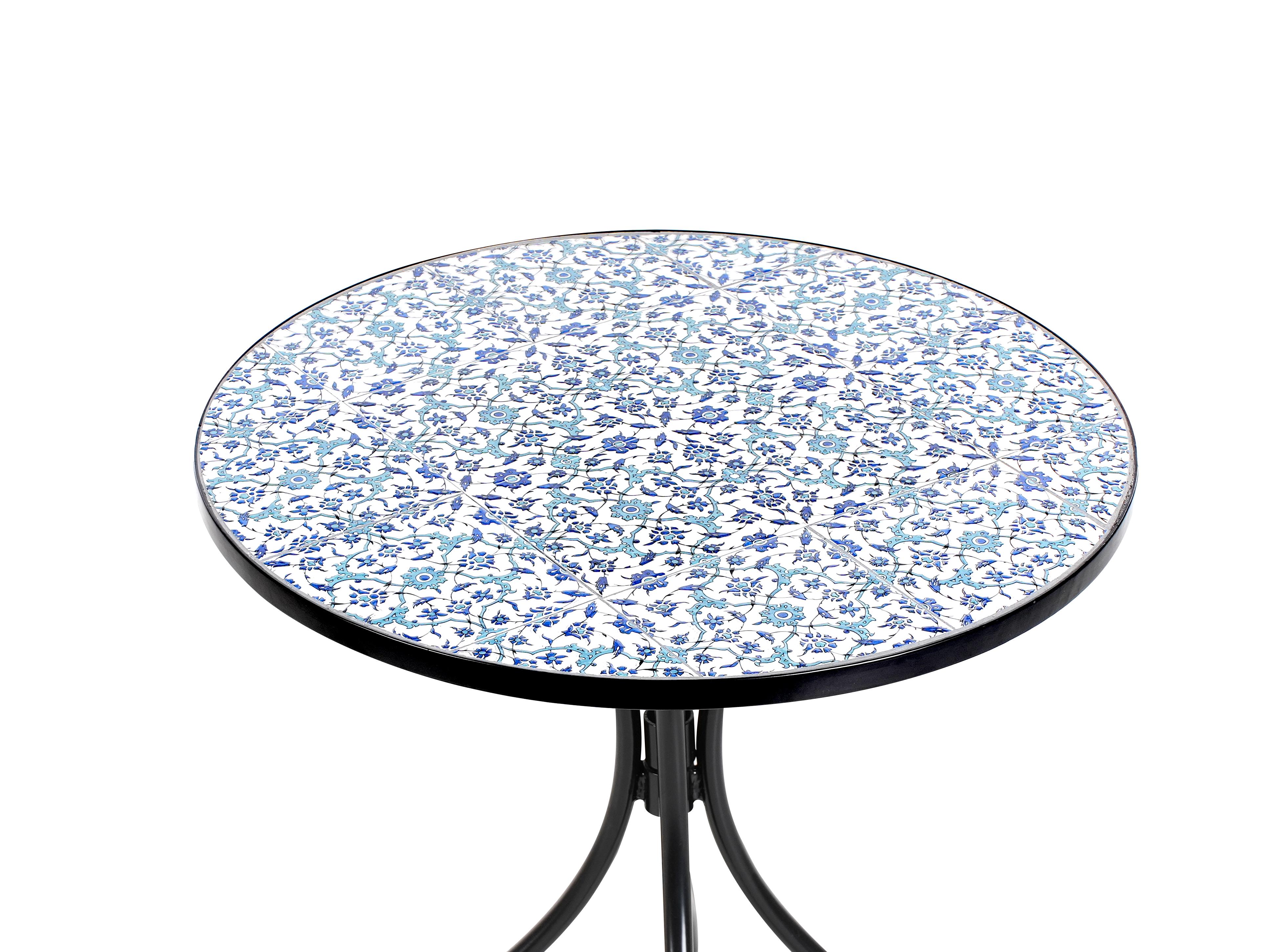 Bistrotafel CHAPECO 60 cm 60 cm Metaal Zwart