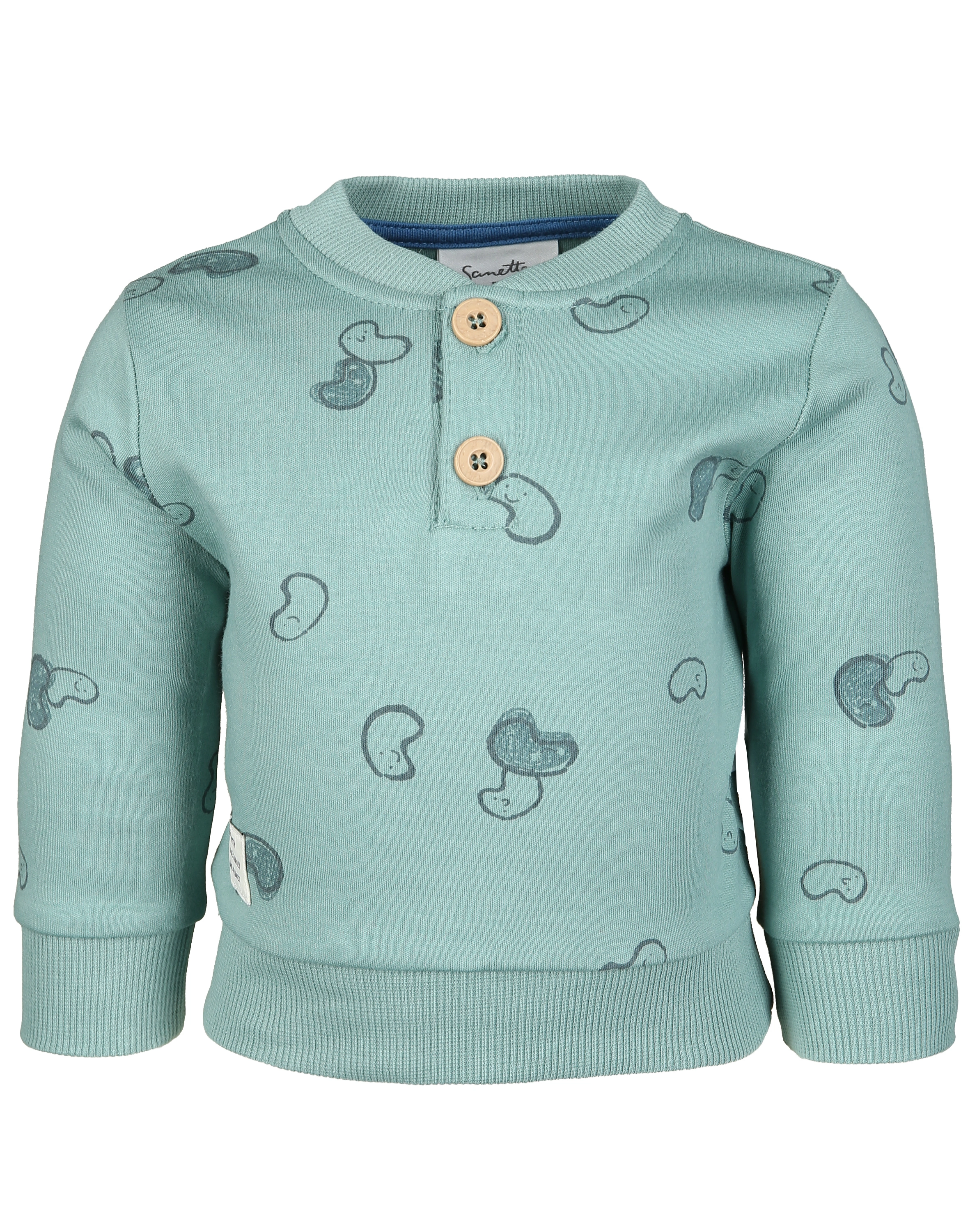 Sweatshirt BEAN AOP in mineral blue