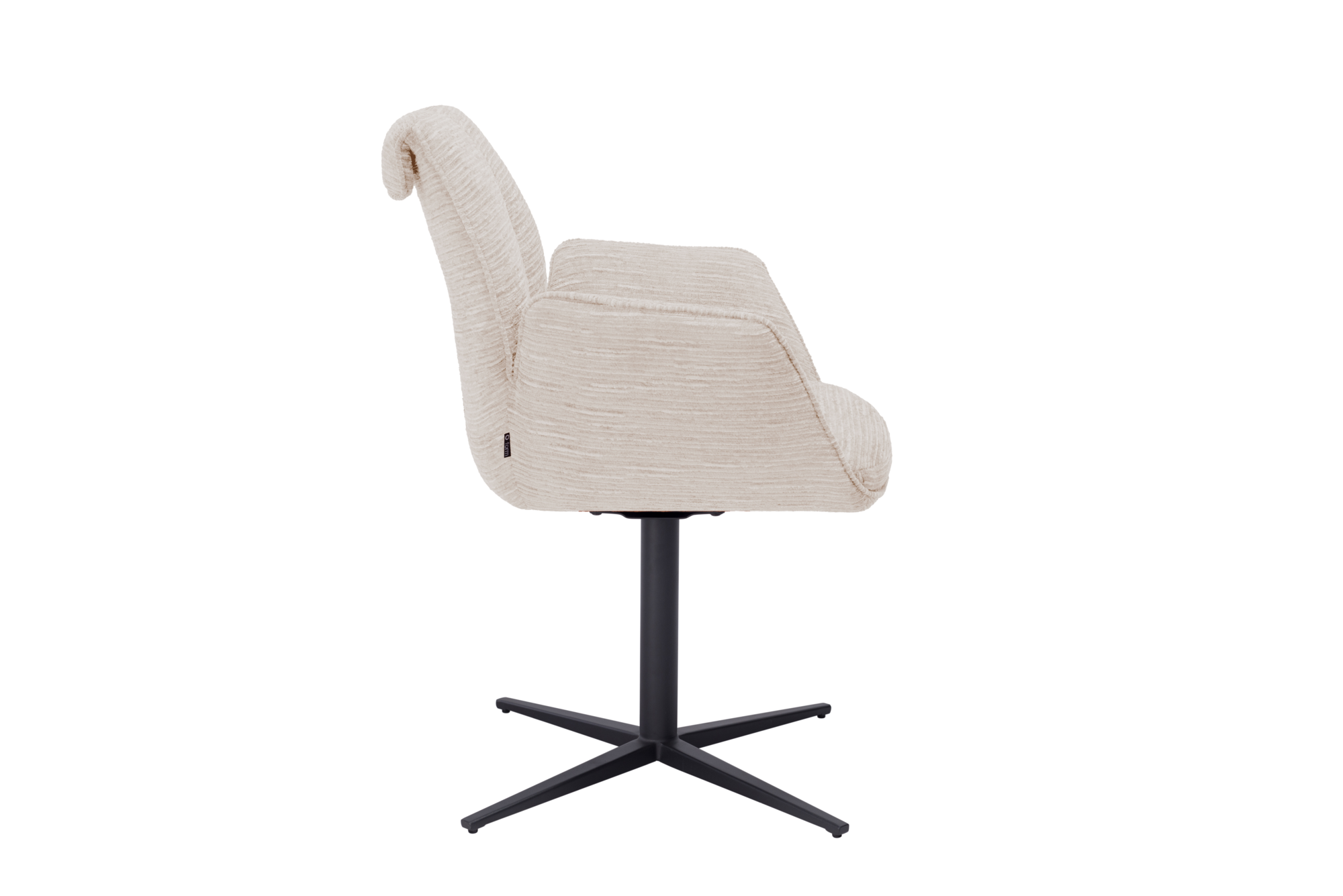 Ivy draaistoel stof beige aanbieding