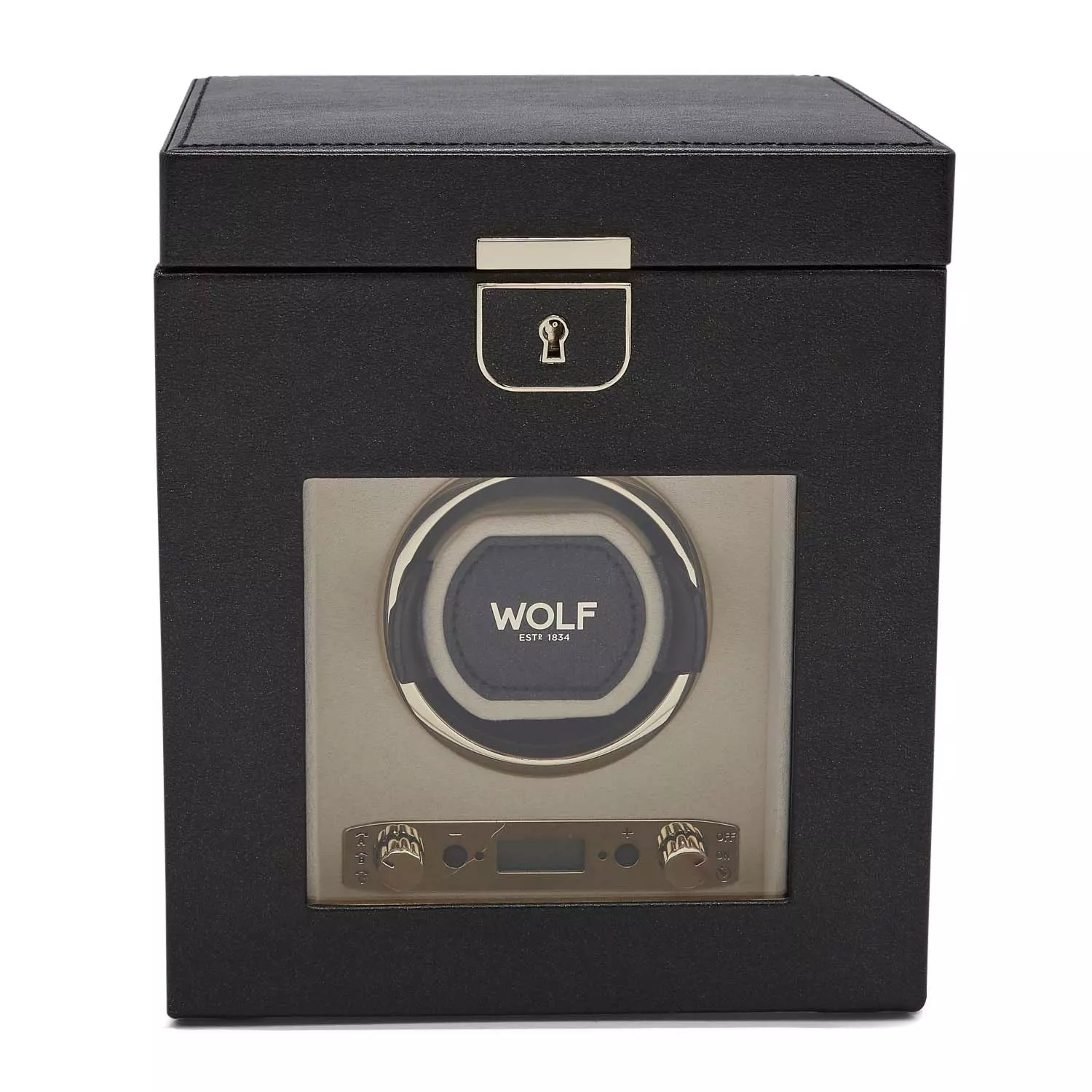 Wolf Palermo Watch Winder 1 ur Sort Læder 213702