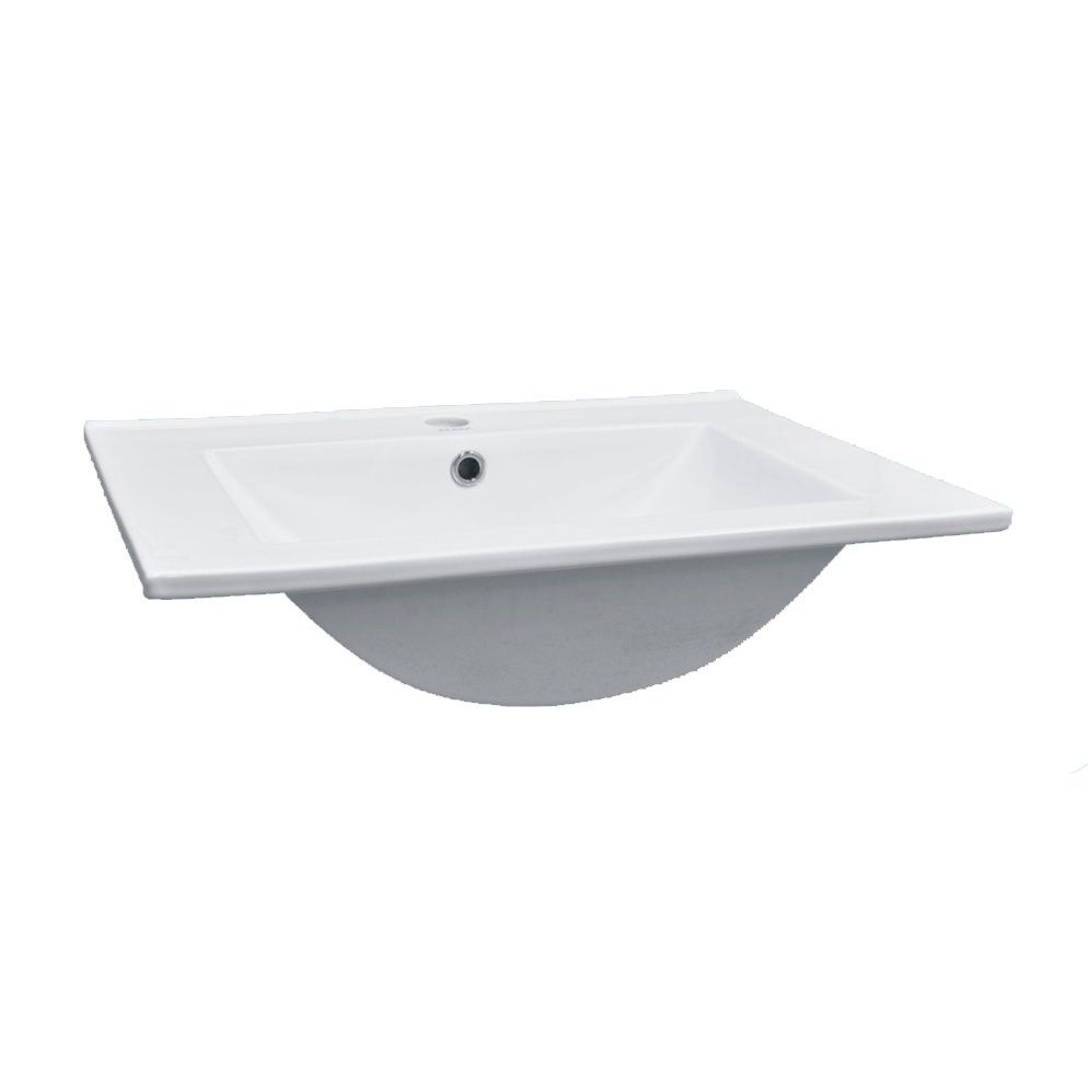 Kerra Calpe inbouw wastafel 61x46,5cm wit