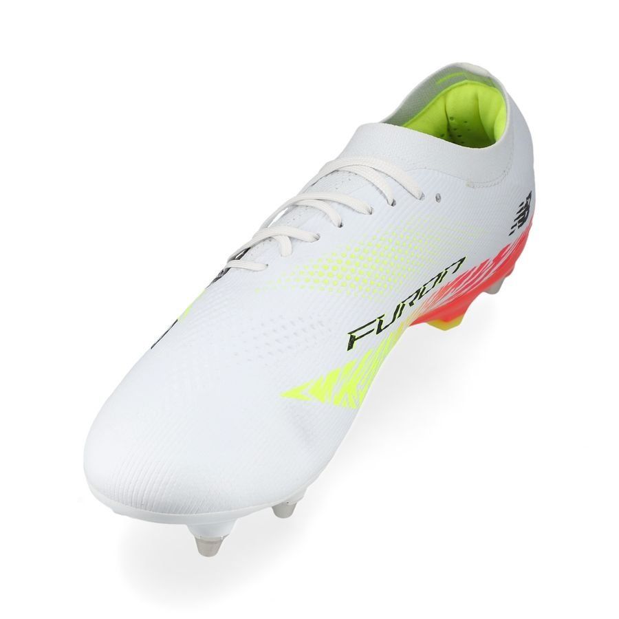 New Balance Furon V8 Elite SG Flash Point - Blanc/Rouge/Argenté