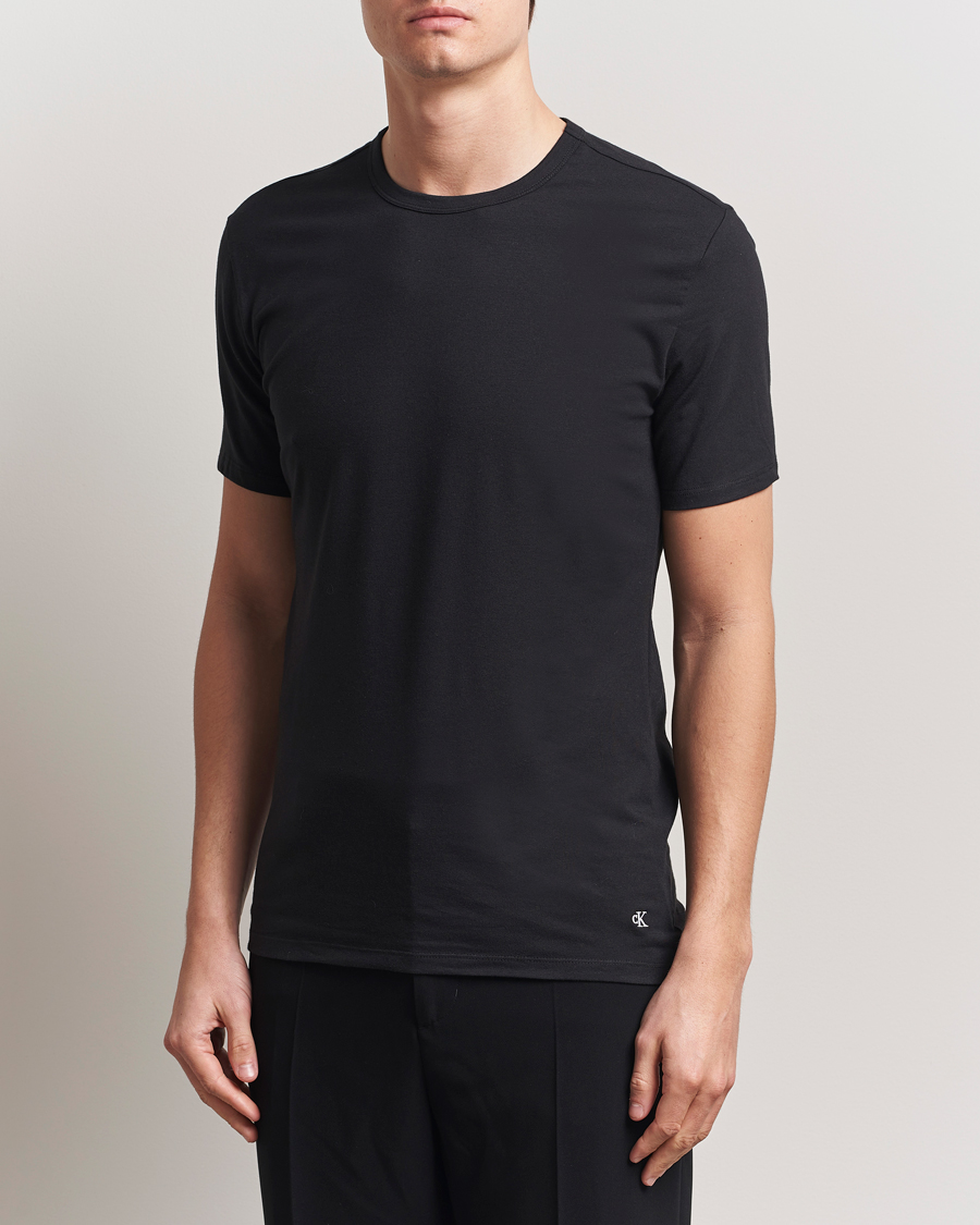 Calvin Klein 3-Pack Cotton Stretch Crew Neck T-Shirt White/Black/Grey