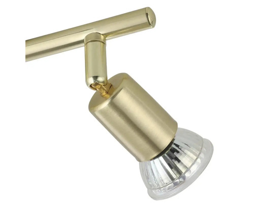 LED plafondspot 2x 2,8W 500 lm 3000 KL 28,5 cm messing