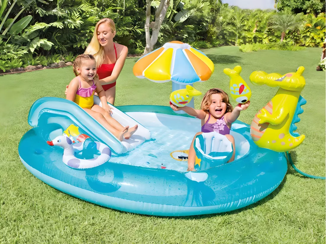 Aire de jeux gonflable Alligator - Intex