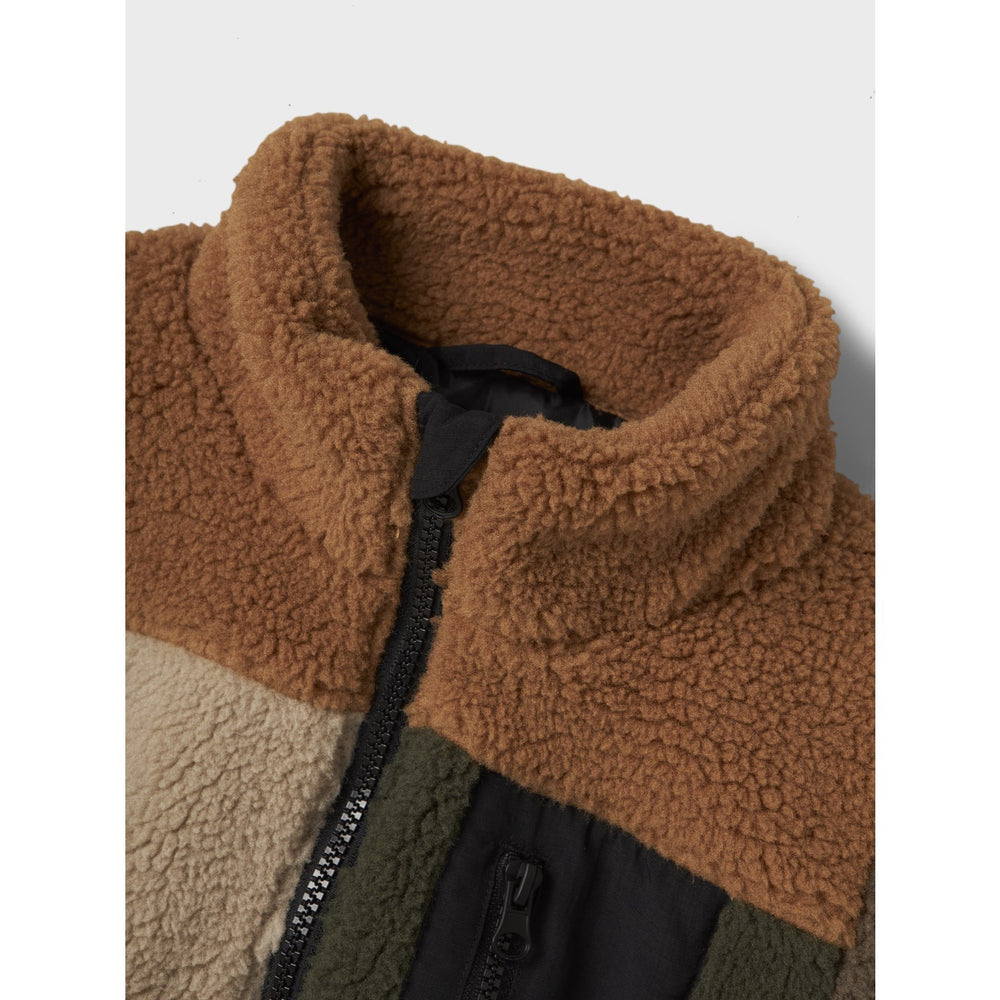 Køb Name It Toasted Coconut Nmmmonico Teddy Jacket Block