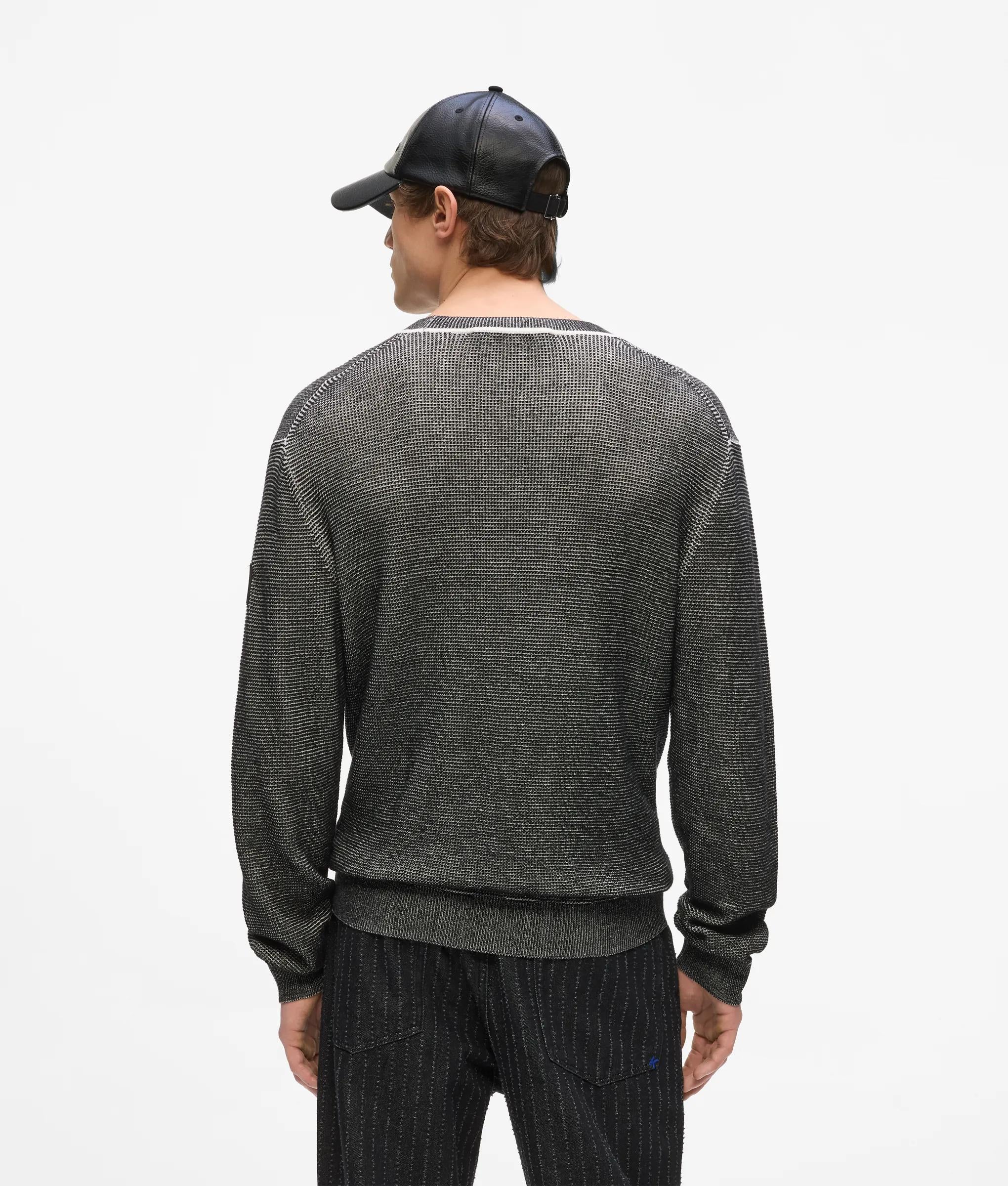 Wafelgebreide sweater