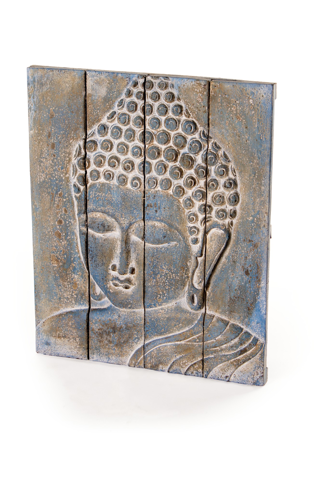 Buddha-Panel, grau, B 60 cm, H 70 cm von fischer's lagerhaus