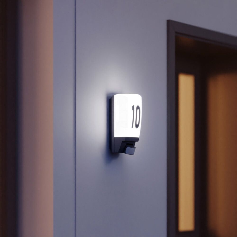 VEGGLAMPE STEINEL MED BEVEGELSESSENSOR L1 SVART