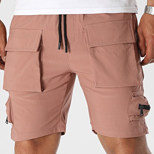 Short Cargo Rose Foncé