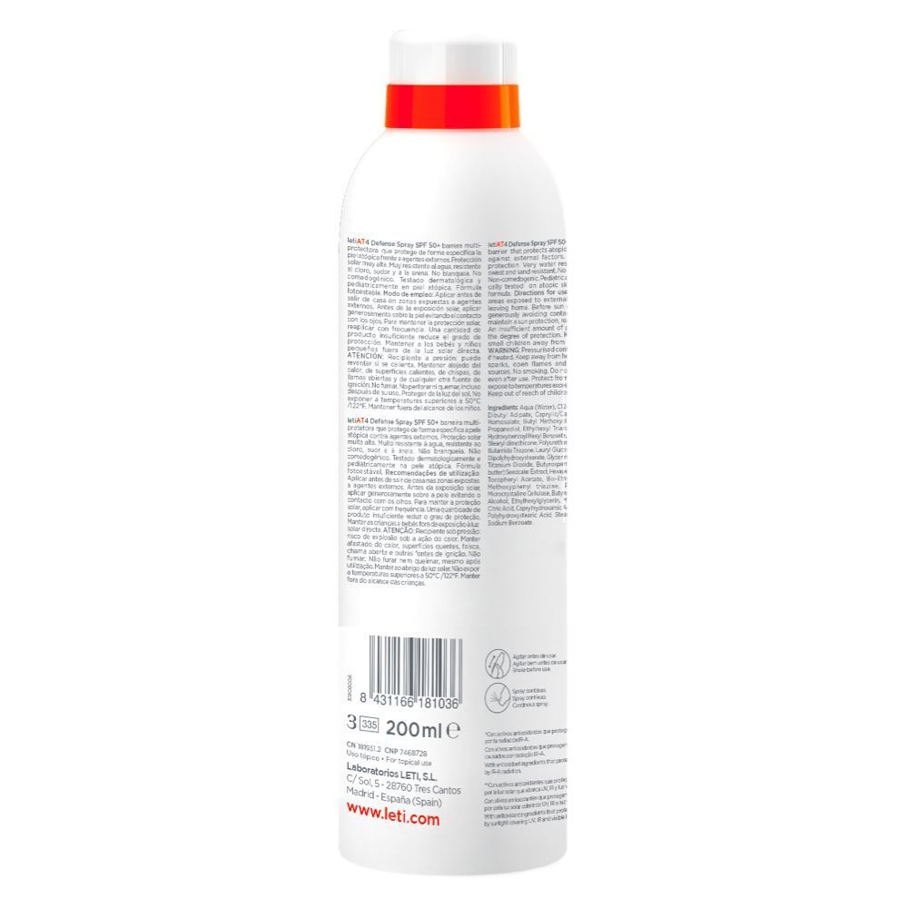 LETI AT4 Defense Spray SPF 50+