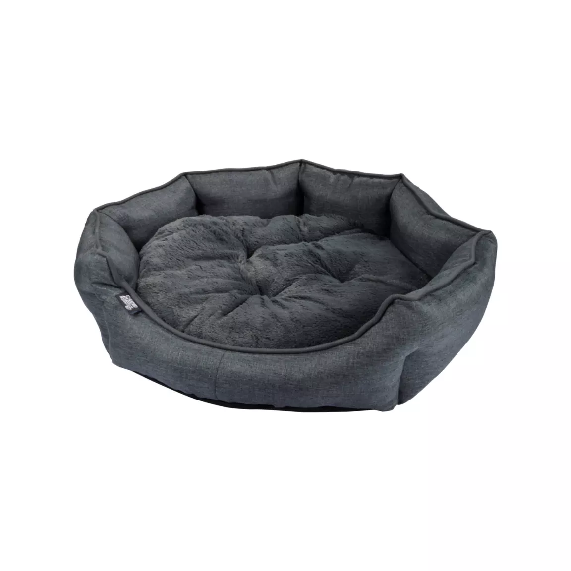 Panier rond pour chat et chien Newton D50 cm Charbon