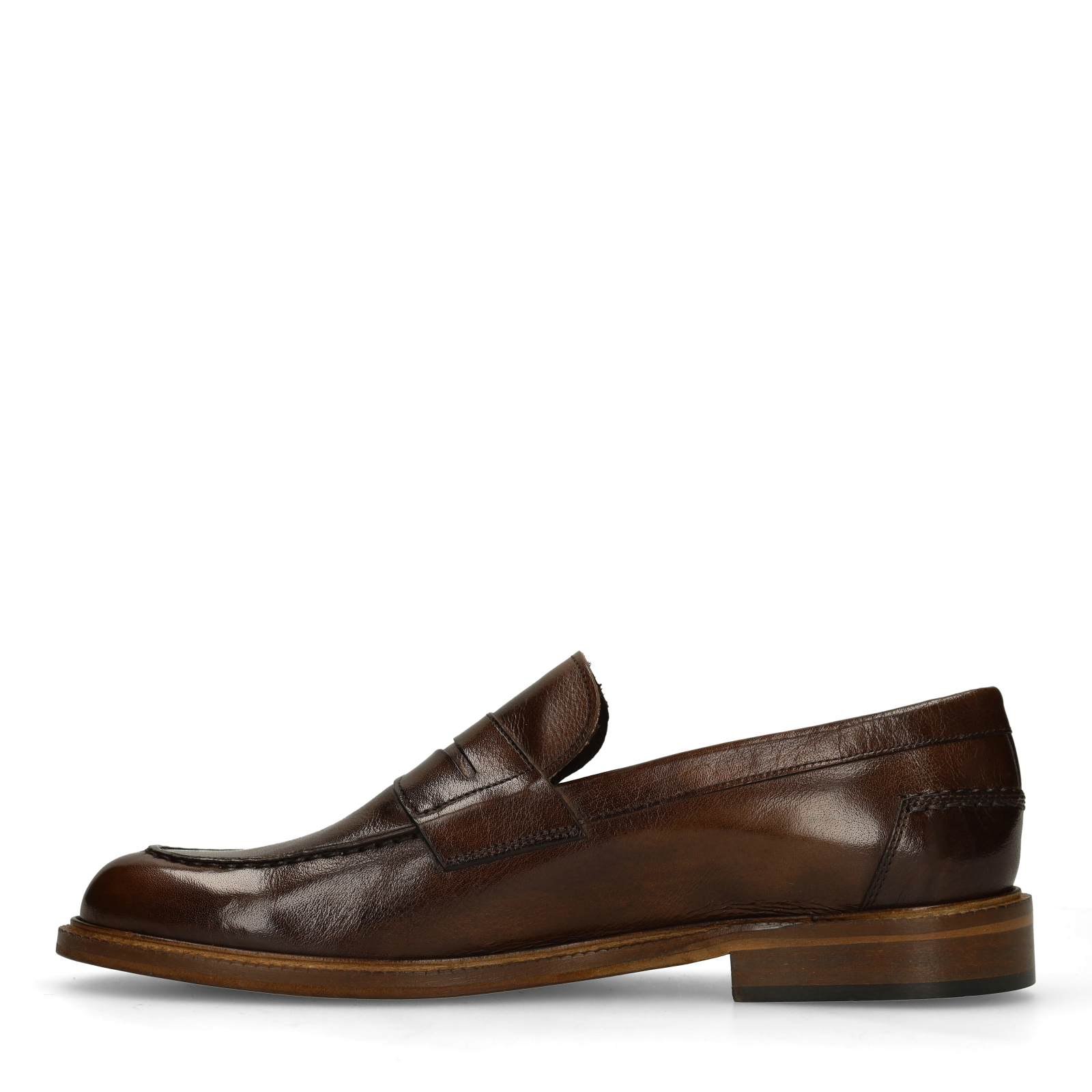 Bruine leren Loafers
