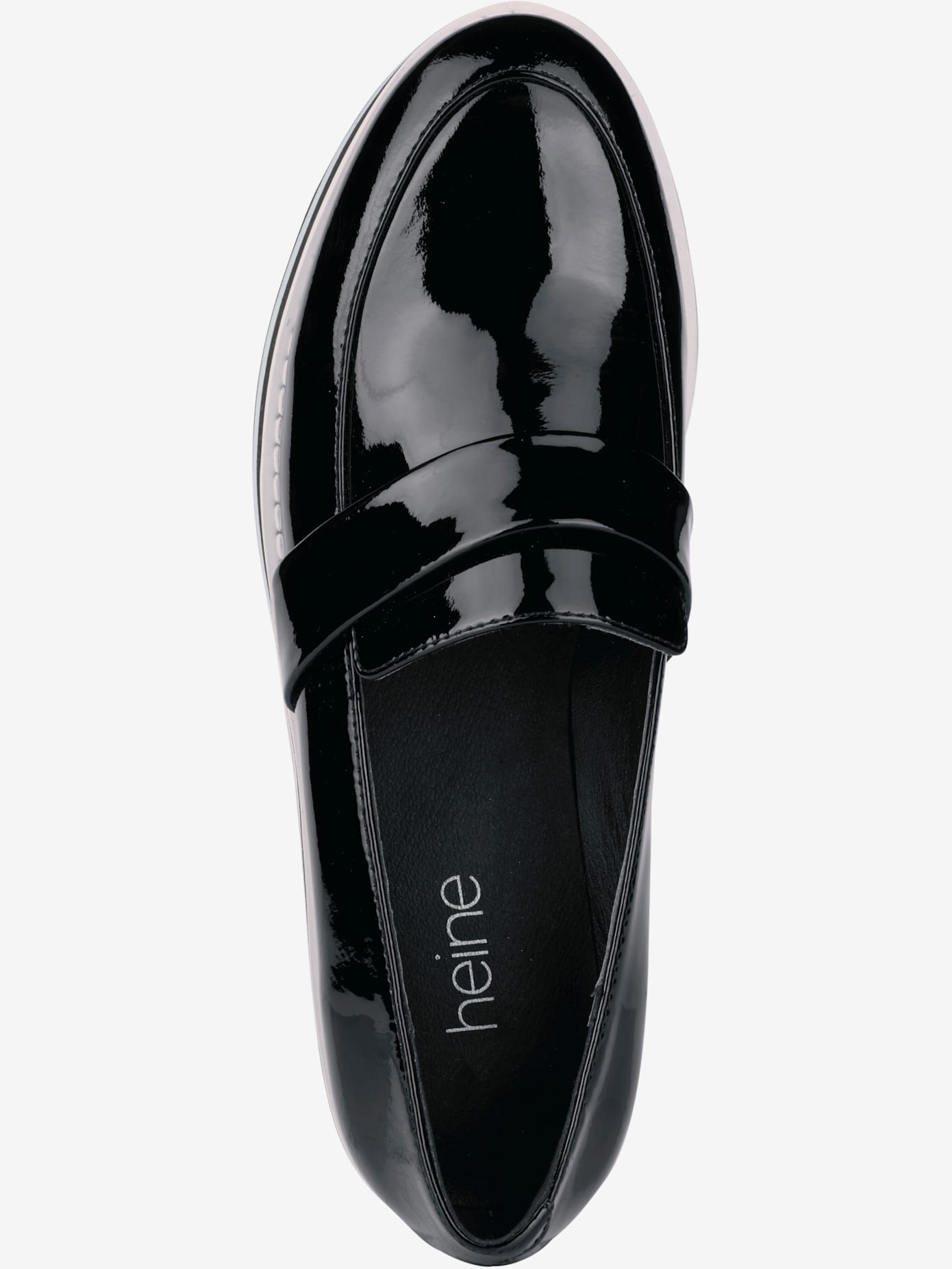 Trotteurs cuir vachette verni brillant