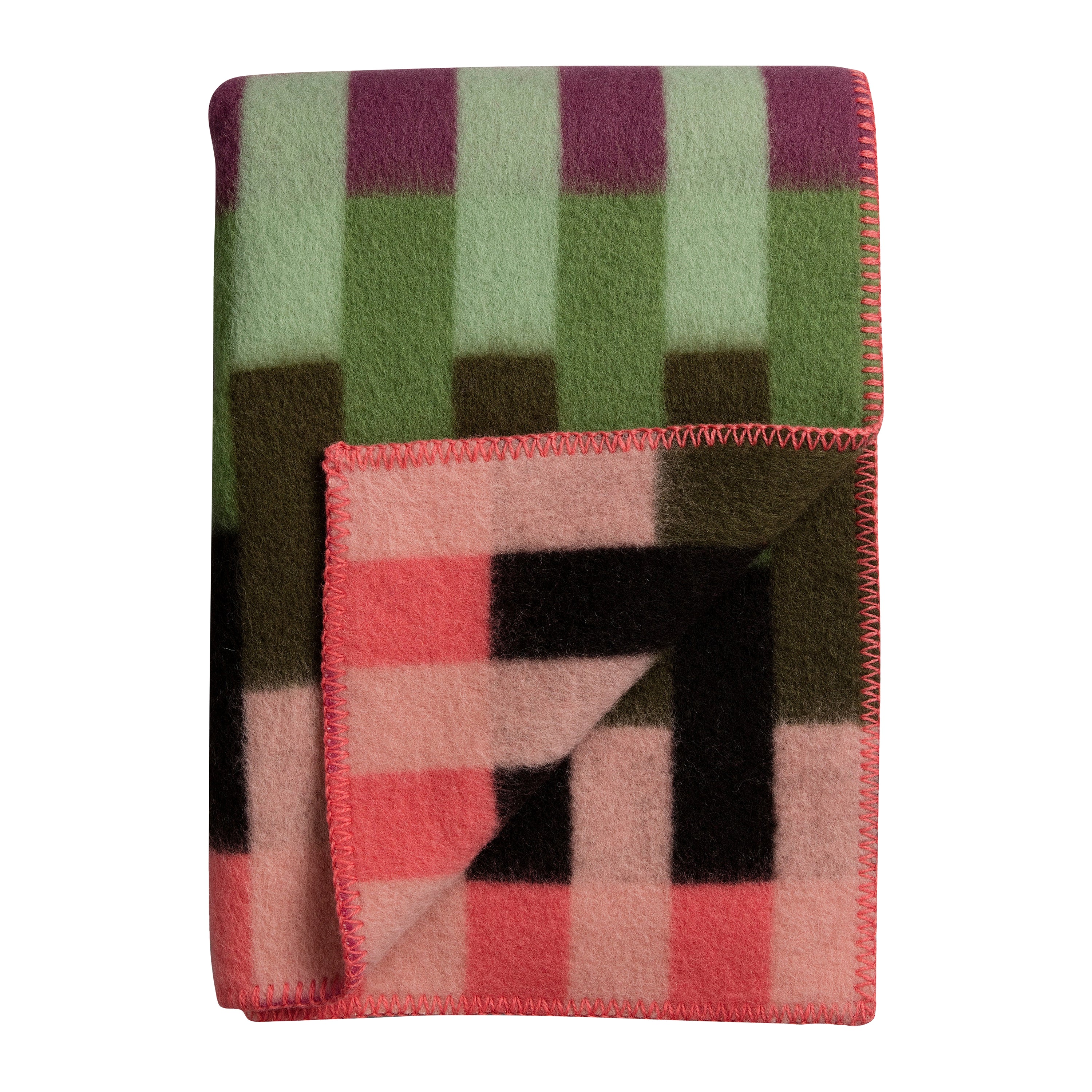 RÃ¸ros Tweed Ãsmund Plaid - Bold Roze / Groen