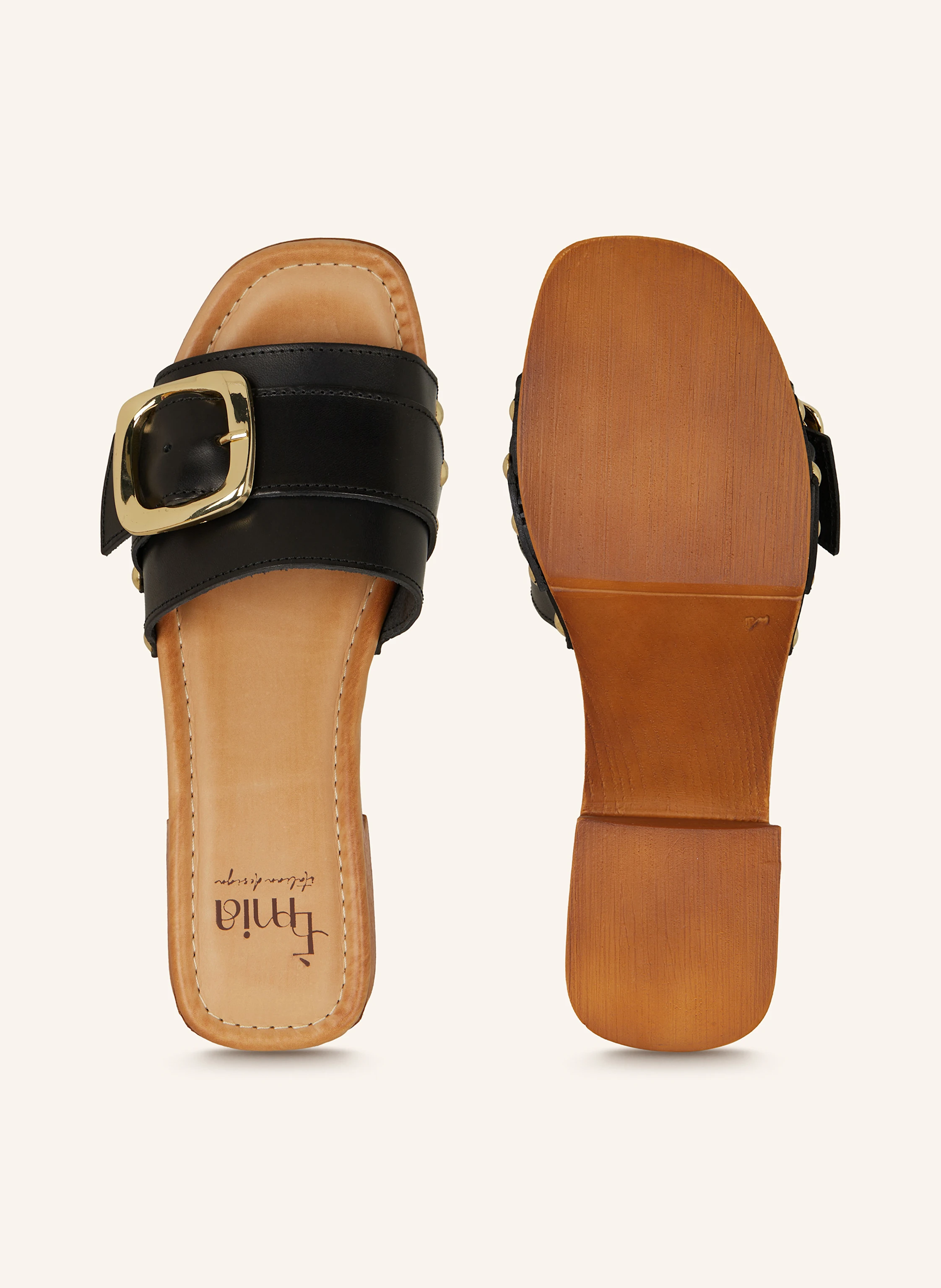 È MIA Plateau-Mules mit Nieten
