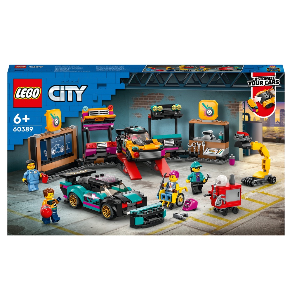 LEGO City 60389 Benutzerdefiniertes Autowerkstatt-Mechaniker-Set