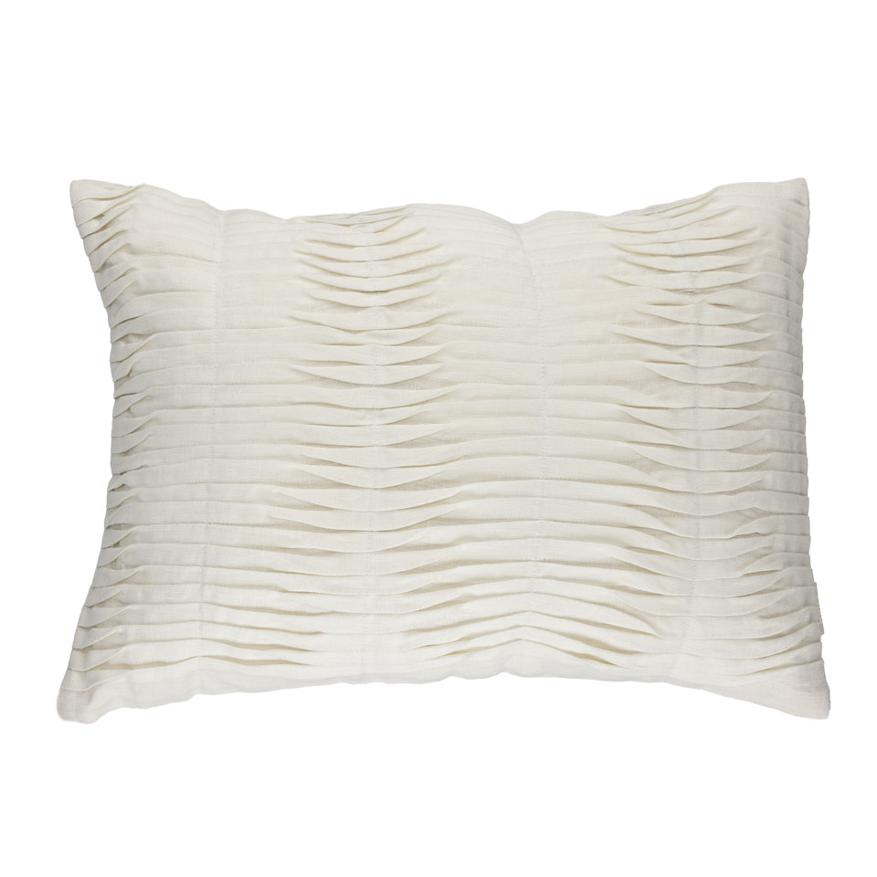 Sierkussen Small wave linnen offwhite 35x50 cm