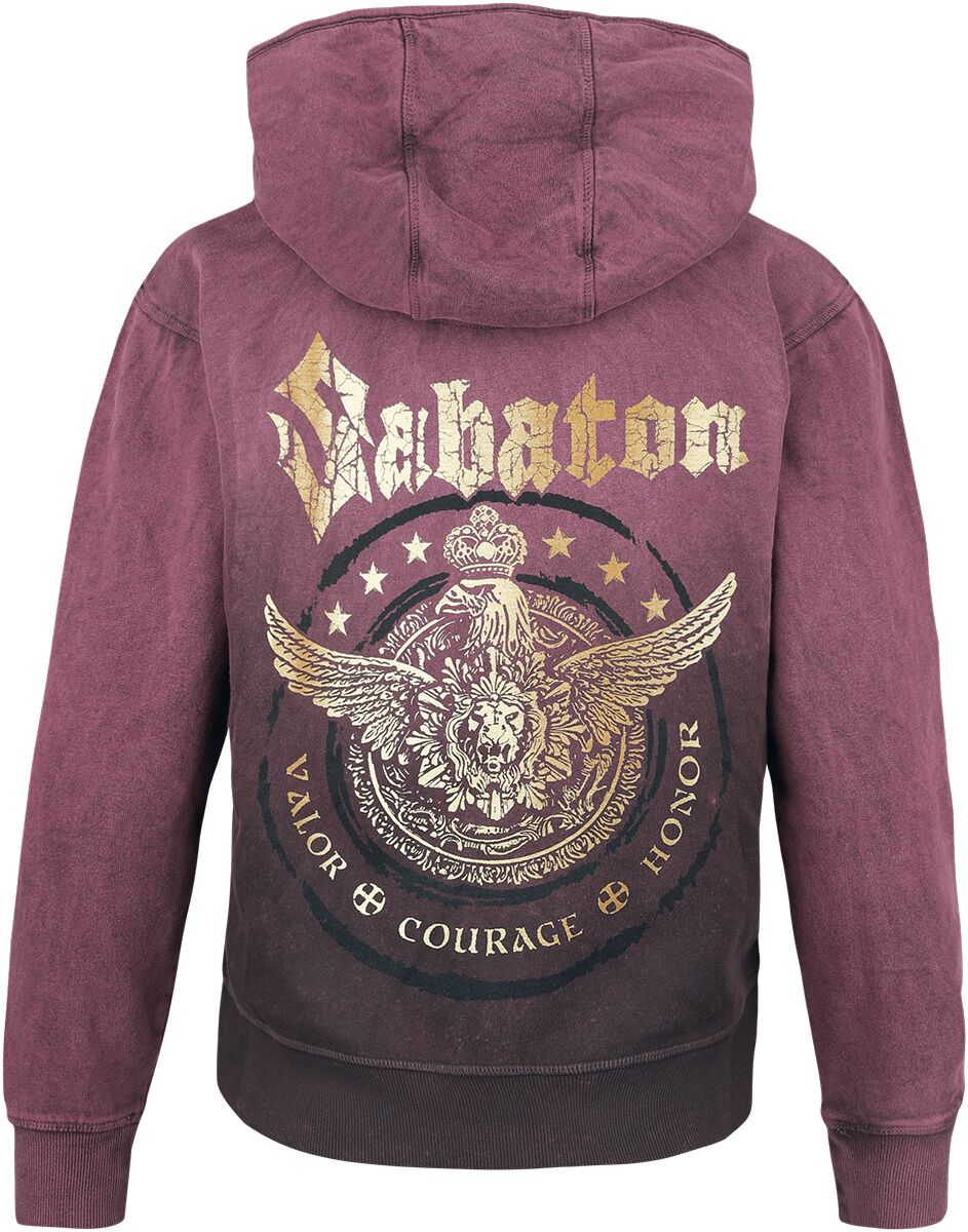 Valor Courage Honor | Sabaton Sweat-shirt zippé à capuche